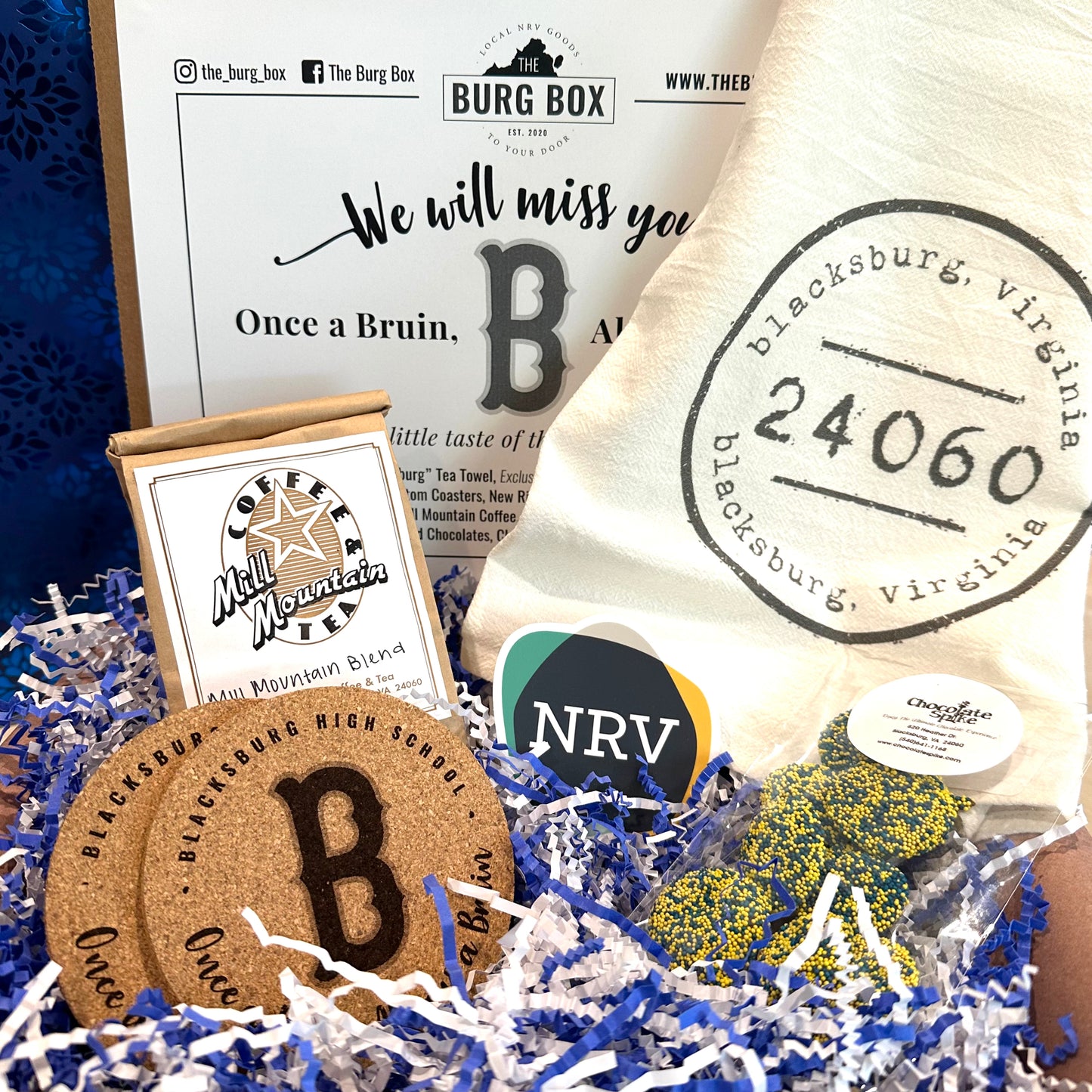 Blacksburg Bruins Custom Thank You Box