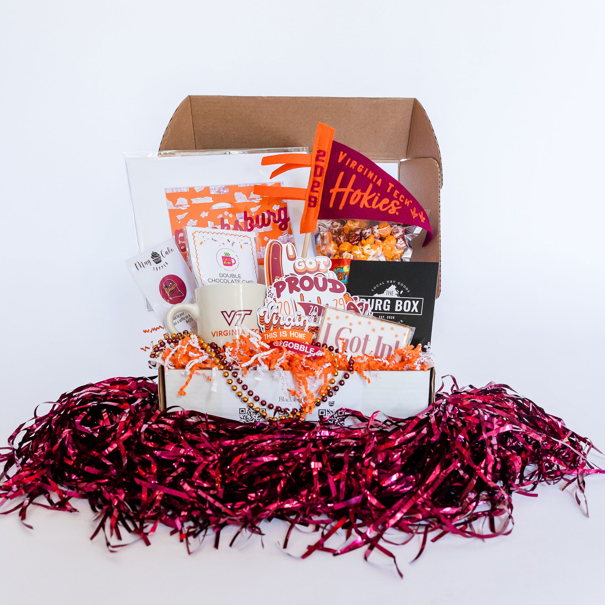 The VT you got in box with Virginia Tech memorabilia