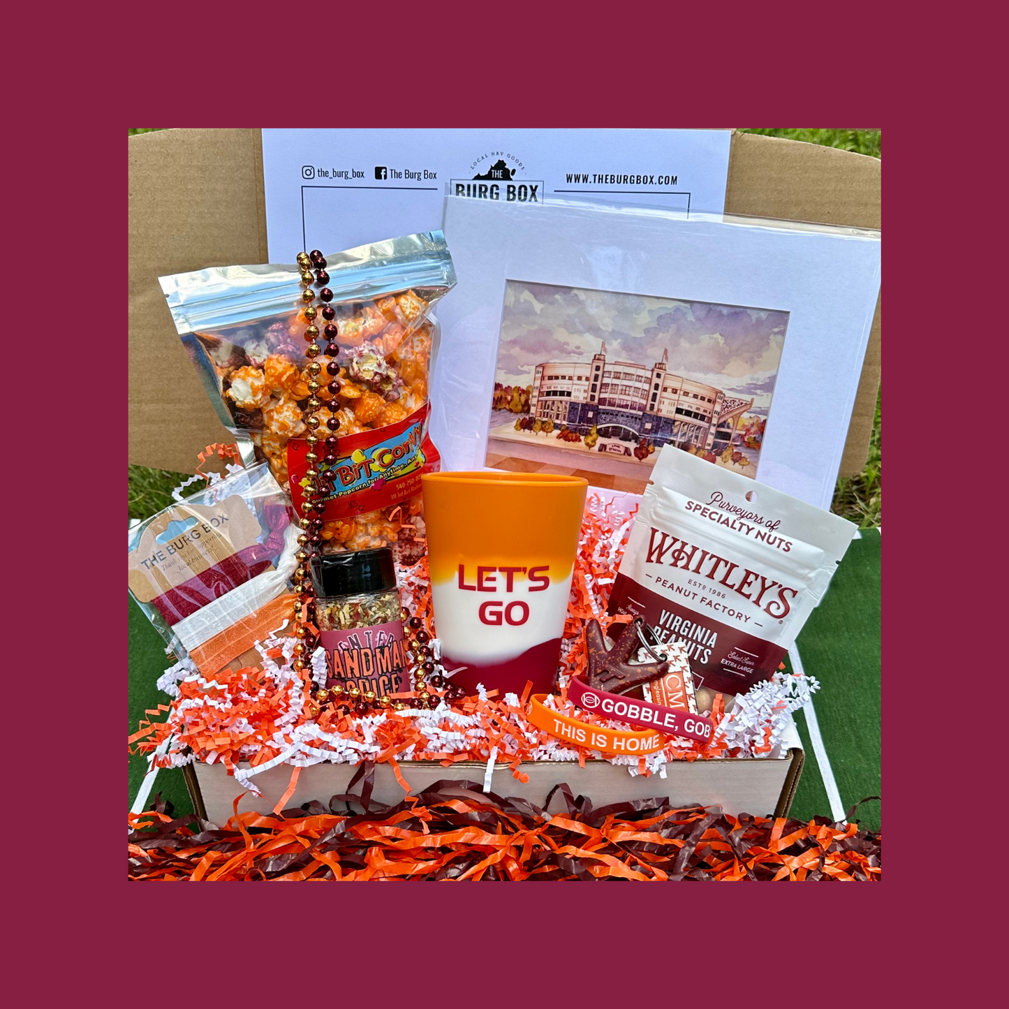 The Gameday Box showcasing local products