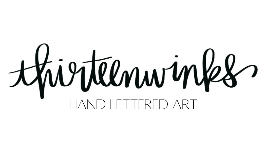 thirteenwinks Hand_Lettered_Art logo